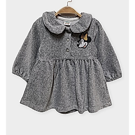 CLQTH Minnie Mouse Lisanslı Kız Bebek Elbise